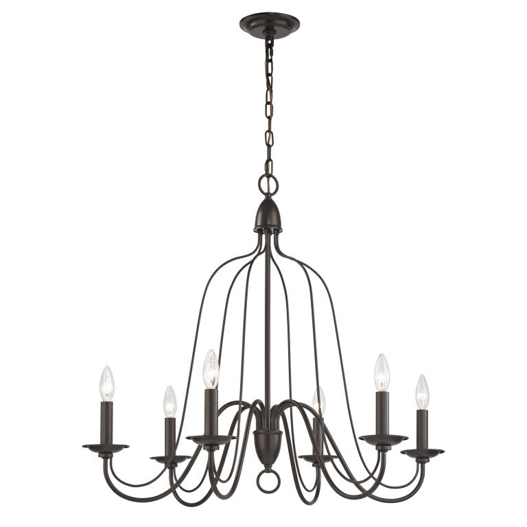 Monroe 30'' Wide 6-light Chandelier