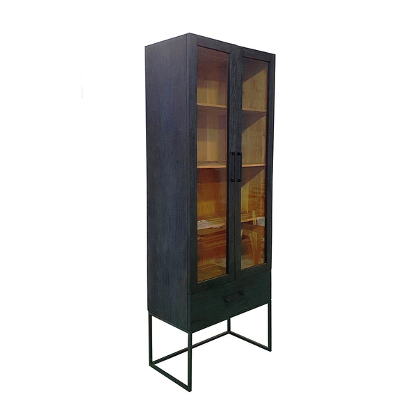 Black Modern Organic Cabinet