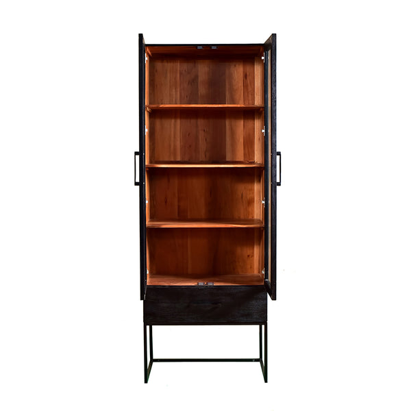 Black Modern Organic Cabinet
