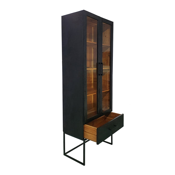 Black Modern Organic Cabinet
