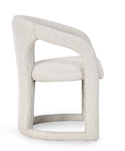 Winston Boucle Dining Chair Birch Cream