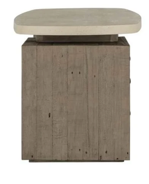 Abbie Reclaimed Pine 70" Desk Distressed Concrete