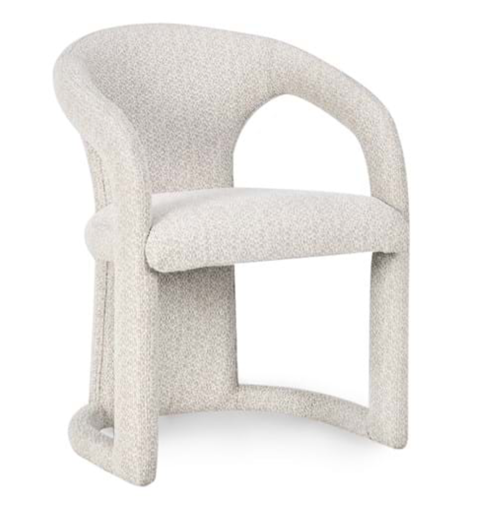 Winston Boucle Dining Chair Birch Cream