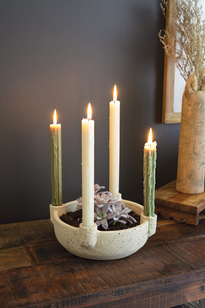 Handmade Clay Candelabra