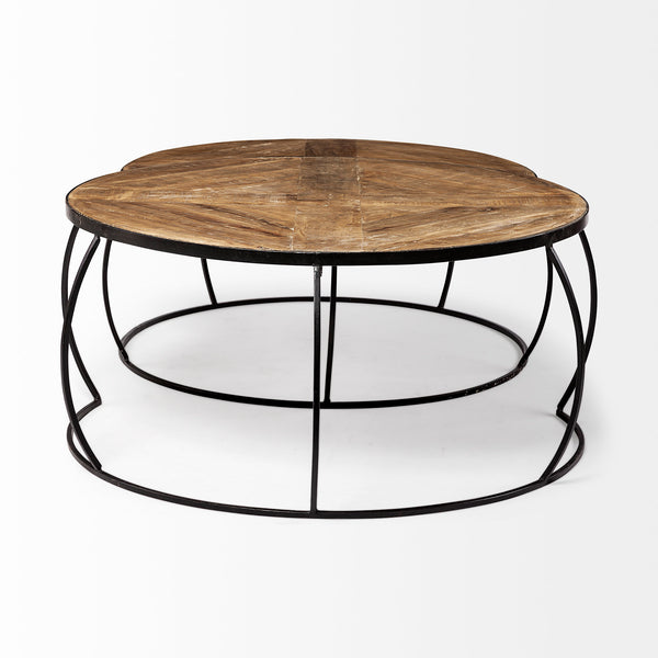 Wood and Iron Nesting Coffee Tables