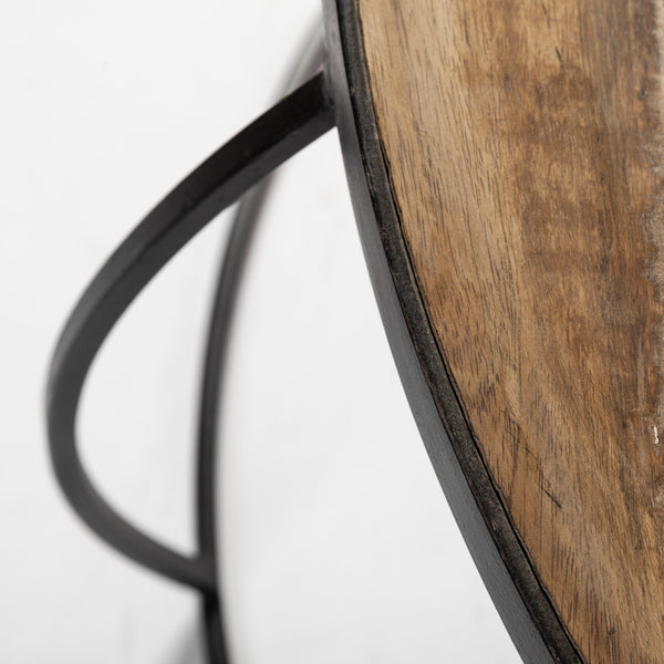 Wood and Iron Nesting Coffee Tables