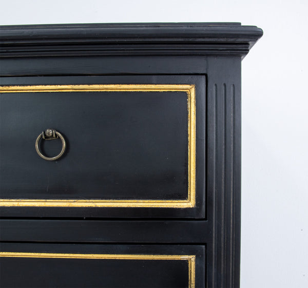 Black and Gold Accent Table