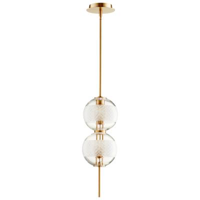 Double globe pendant light discount