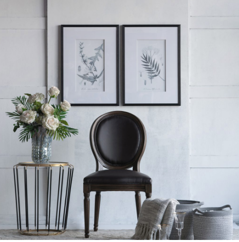 Black and White Vintage Inspired Botanical Prints - CENTURIA