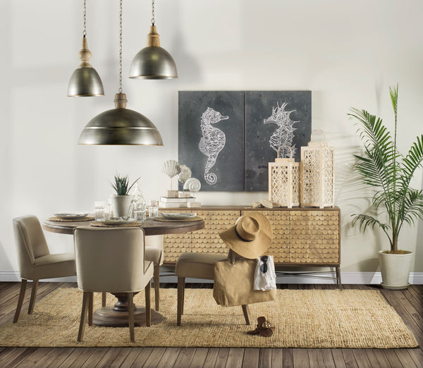 Wood Scalloped Scandinavian Modern Sideboard - CENTURIA