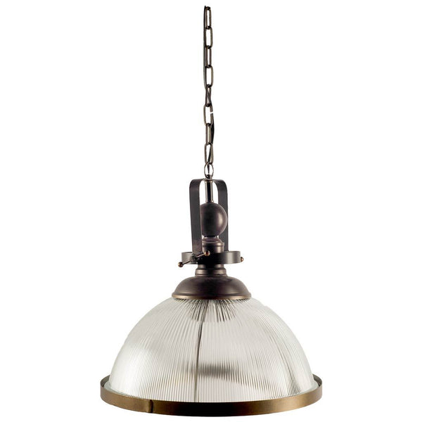 Antique Bronze and Glass Pendant Light - CENTURIA