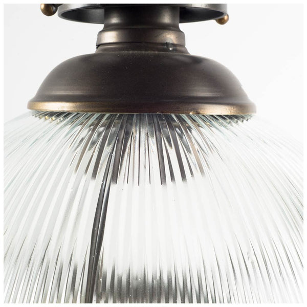 Antique Bronze and Glass Pendant Light - CENTURIA