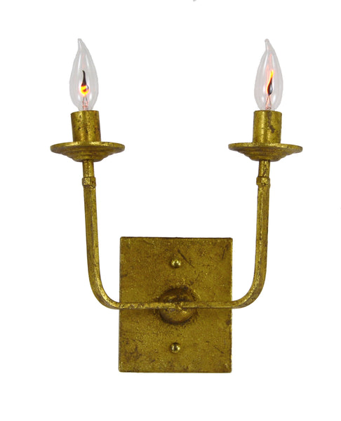 Classic Gold Two Light Sconce - CENTURIA