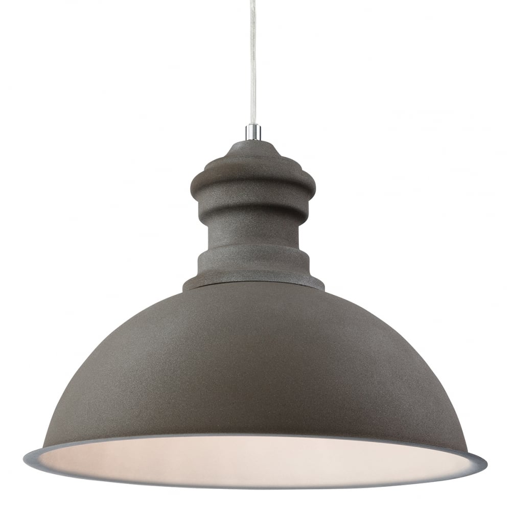 Concrete Finish Taupe Pendant Light - CENTURIA