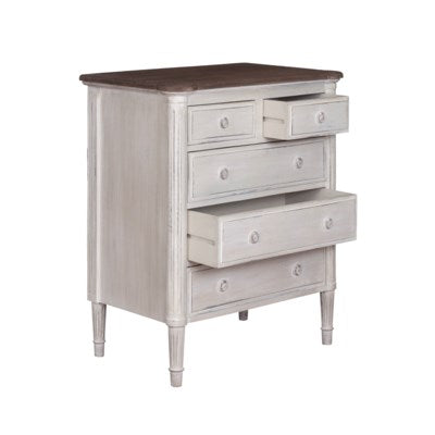 French Provincial Style Dresser in Shell White - CENTURIA French Provincial Style Dresser in Shell White - CENTURIA