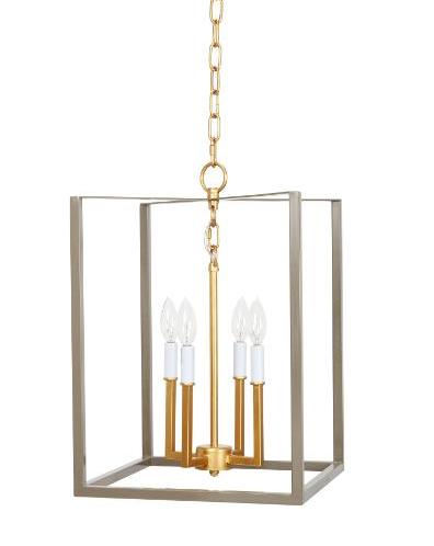 Grey and Gold Transitional Lantern - CENTURIA