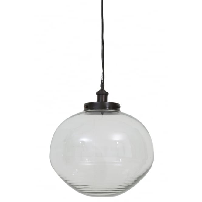 Antique Style Glass Globe Pendant Light - CENTURIA