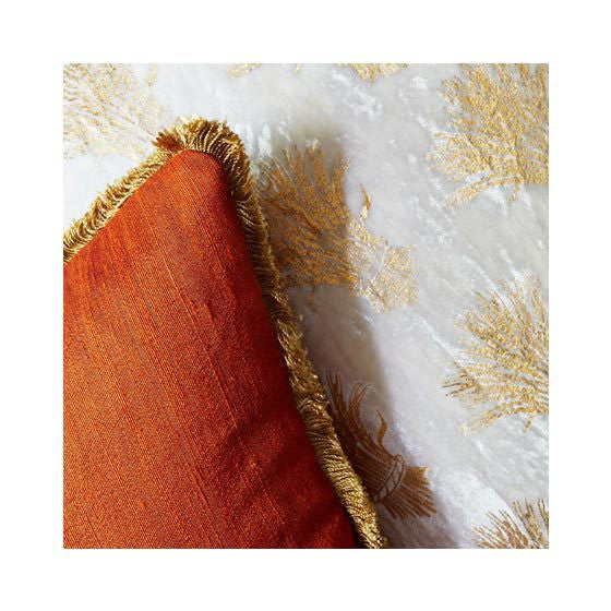Ivory and Gold Sheath-of-Wheat Pillow - CENTURIA