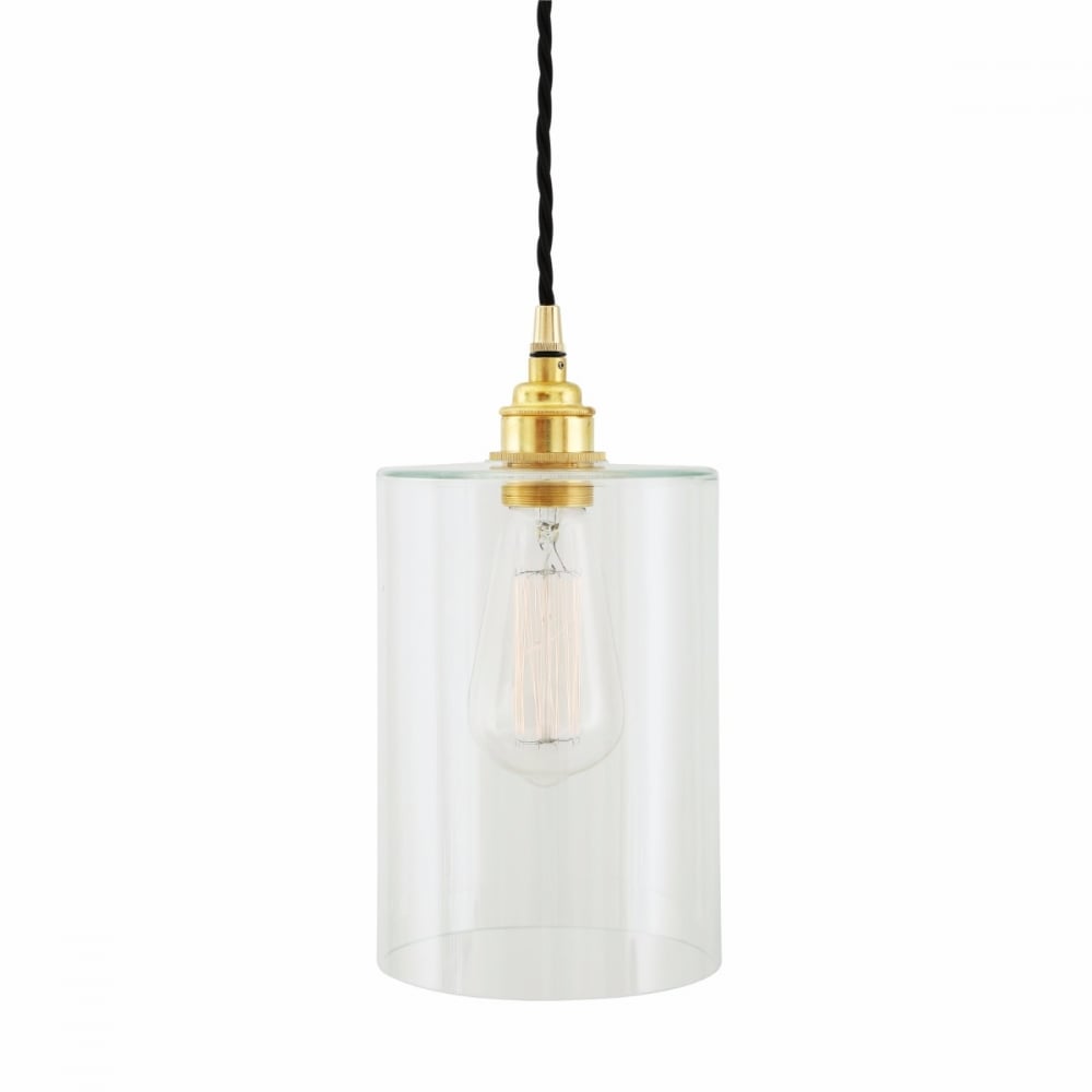 Glass Pendant With Brass Accent - CENTURIA