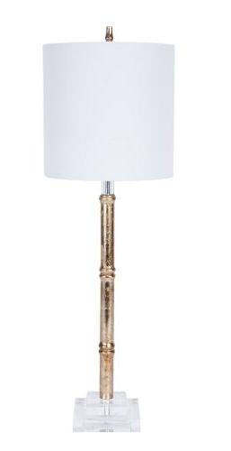 Silver Faux Bamboo Lamp - CENTURIA