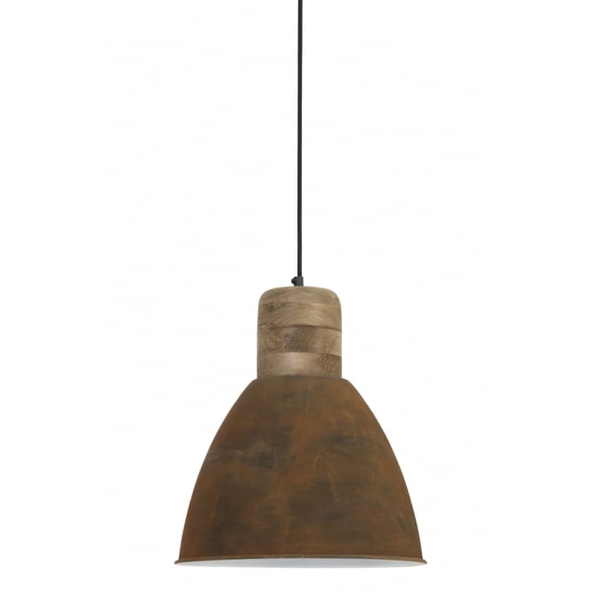 Barn Wood and Rust Weathered Pendant - CENTURIA