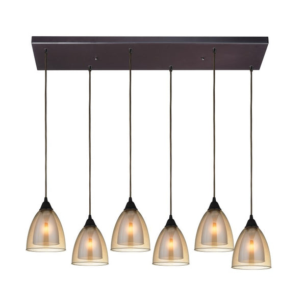 Layers 9'' Wide 6-light Mini Pendant