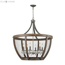 Renaissance Invention 30'' Wide 6-light Pendant