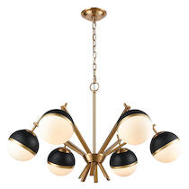 Blind Tiger 32'' Wide 6-light Chandelier