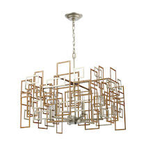 Gridlock 23'' Wide 6-light Chandelier