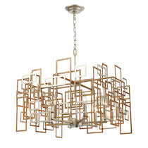 Gridlock 23'' Wide 6-light Chandelier