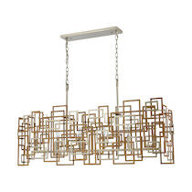 Gridlock 44'' Wide 6-light Linear Chandelier