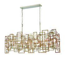 Gridlock 44'' Wide 6-light Linear Chandelier