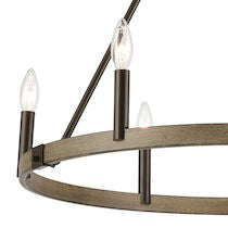 Transitions 27'' Wide 6-light Chandelier
