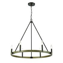 Transitions 27'' Wide 6-light Chandelier