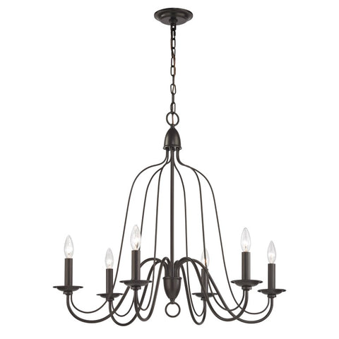 Monroe 30'' Wide 6-light Chandelier