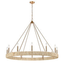 Abaca 48'' Wide 12-light Chandelier