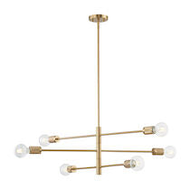 Module 34'' Wide 6-light Chandelier