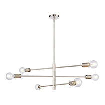 Module 34'' Wide 6-light Chandelier