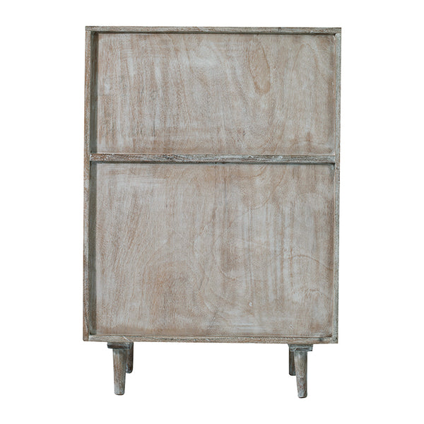 Rustic Cane Industrial Cabinet