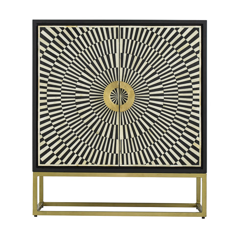 Inlay Modern Geometric Cabinet