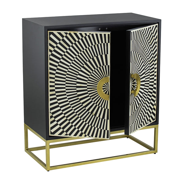 Inlay Modern Geometric Cabinet