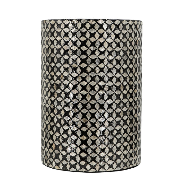 Black and Ivory Accent Stool-Table