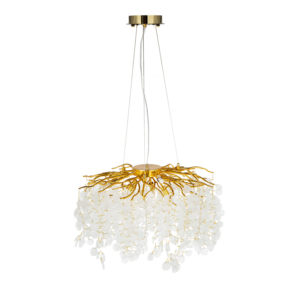 Ethereal Floral Glass Chandelier