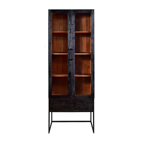 Black Modern Organic Cabinet