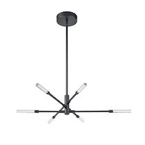 Light Streak 36'' Wide 6-light Chandelier
