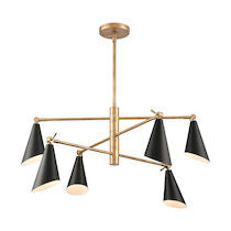 Calder 36'' Wide 6-light Chandelier