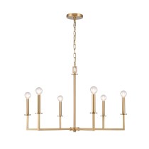 Dunne 30'' Wide 6-light Chandelier