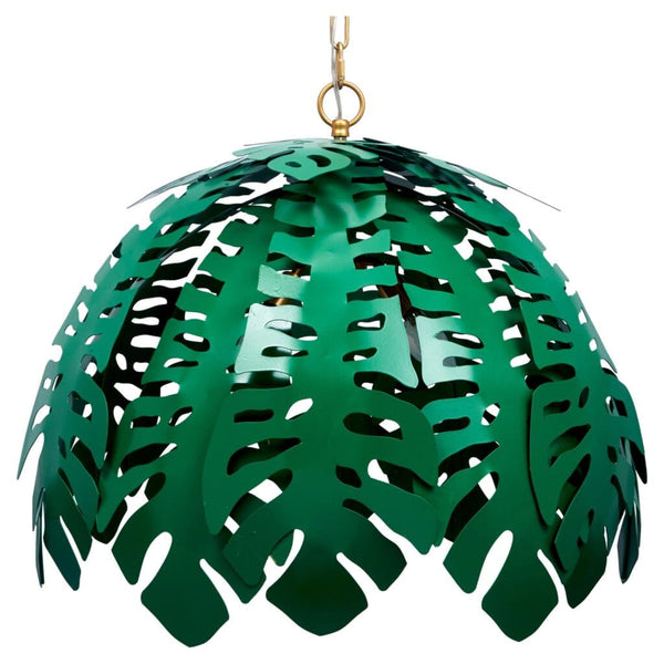 Regency Tropical Palm Leaf Chandelier