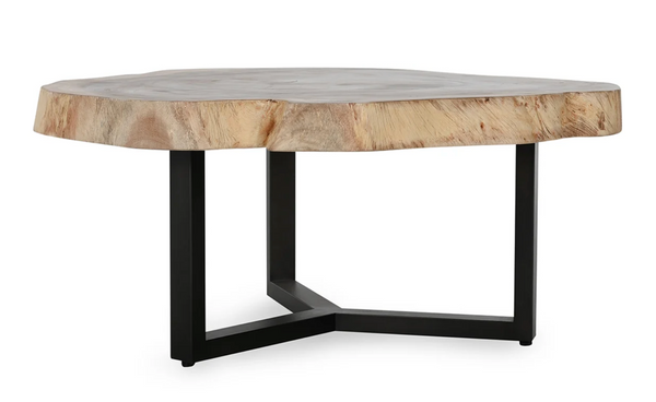 Santi Live Edge Organic Wood Coffee Table