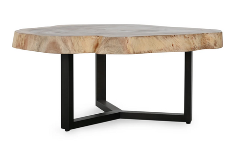 Santi Live Edge Organic Wood Coffee Table